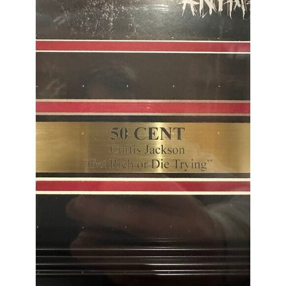 Curtis "50 Cent" Jackson signed autographed 12x12 Album Insert Framed JSA - Picture 3 of 6